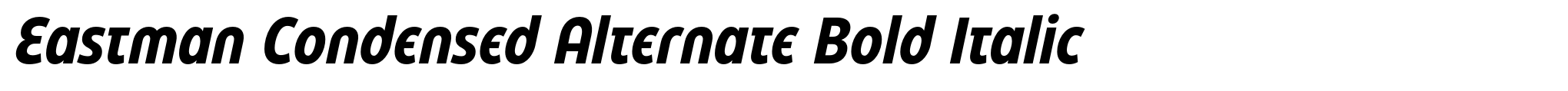 Eastman Condensed Alternate Bold Italic image